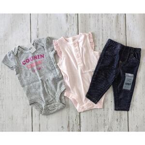 Carter's Newborn Cousin Crew set New